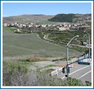 La Pata dead ends in San Clemente at Calle Saluda.  photo: Orange County Public Works