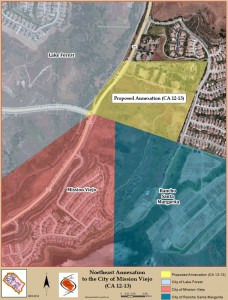 Map of Mission Viejo Annexation (credit: Orange County Board of Supervisors)