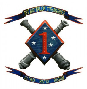 Unit Logo of 1st Battalion, 11th Marine Regiment (image source: Wikipedia)